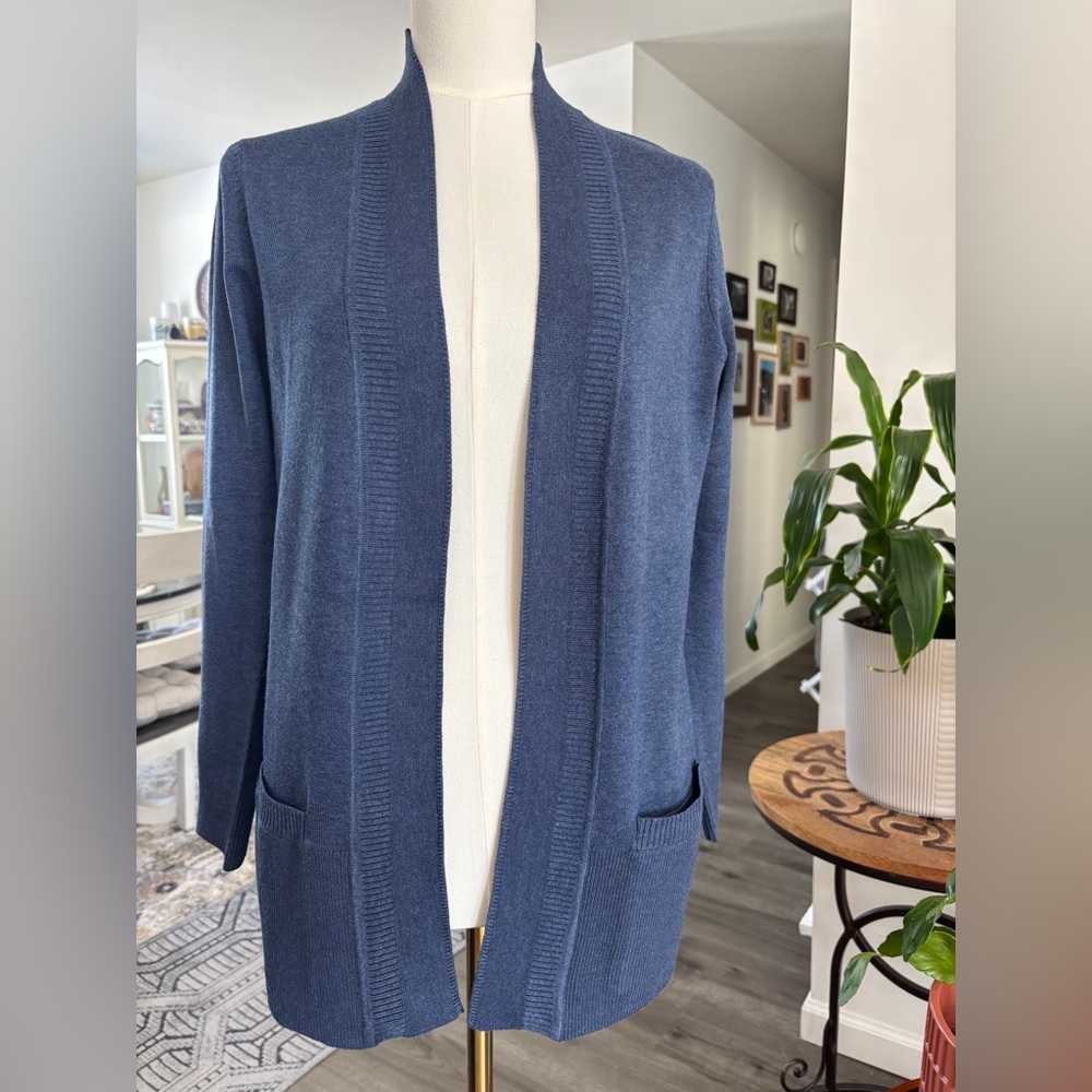 Spense Blue Open-Front Cardigan Petite Extra Large PXL   SKU 5